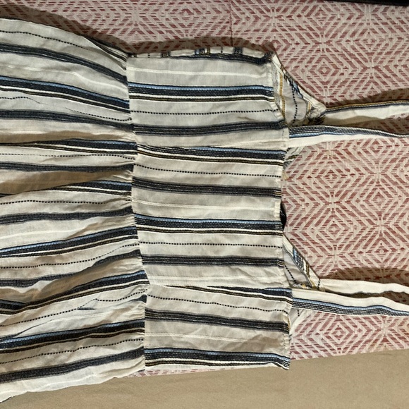 👗 Zara Sleeveless 100% Cotton Maxi Dress Multicolor Size: Medium - Picture 5 of 16